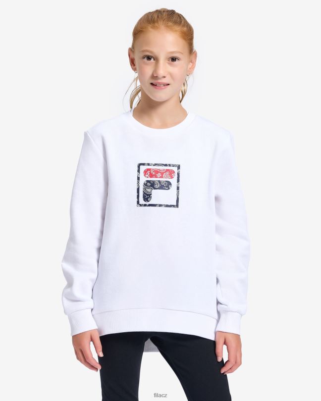 fila bílá natasha girls crew 0668L3154 bílý FILA