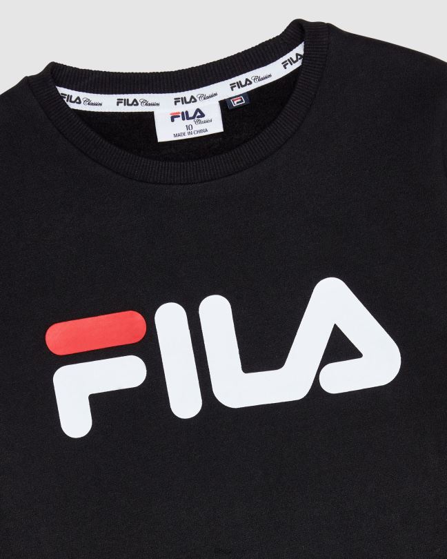 fila černá klasická dětská posádka 0668L3124 Černá FILA