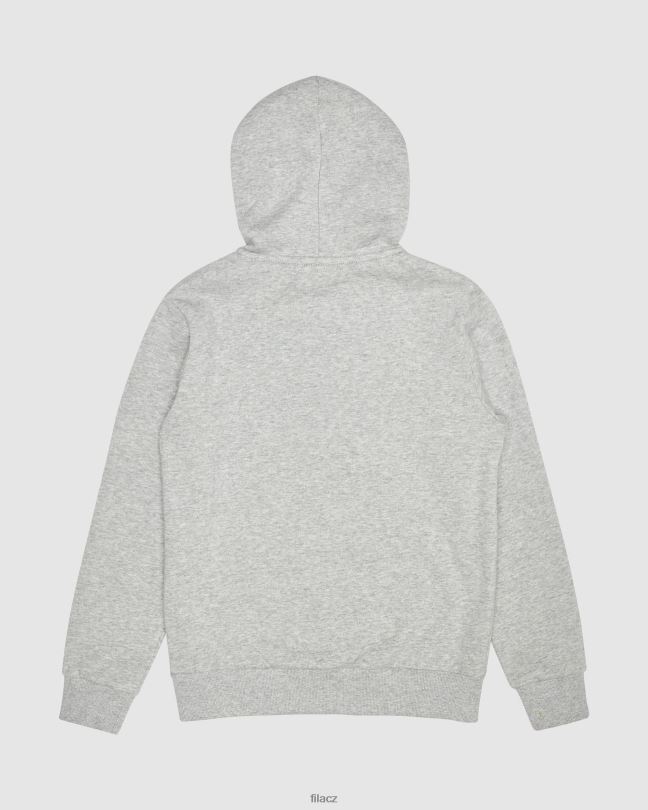 fila klasický dětský zip s kapucí stříbrná marle 0668L3121 stříbrný marle FILA