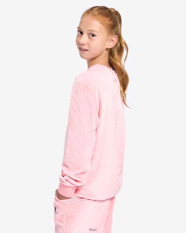 fila světle růže dětská sloane crew 0668L3106 bledá růže FILA