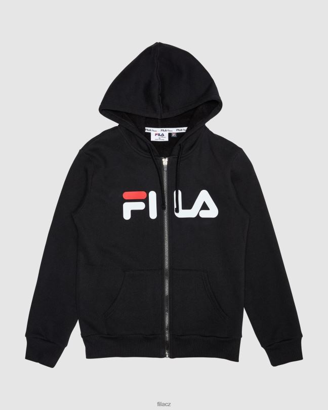klasická dětská mikina s kapucí černá fila 0668L3101 Černá FILA