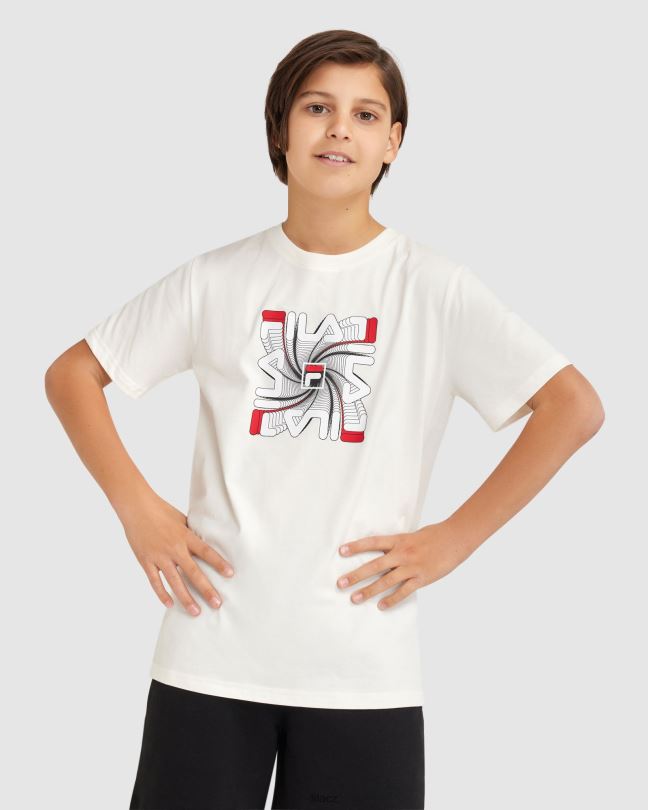 bílé chlapecké tričko ryan fila 0668L3078 bílý FILA