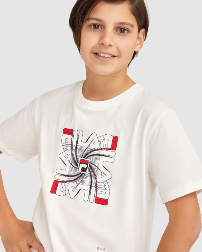 bílé chlapecké tričko ryan fila 0668L3078 bílý FILA