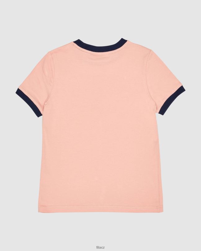 fila klasické dívčí ringer tee mellow rose 0668L3127 jemná růže FILA
