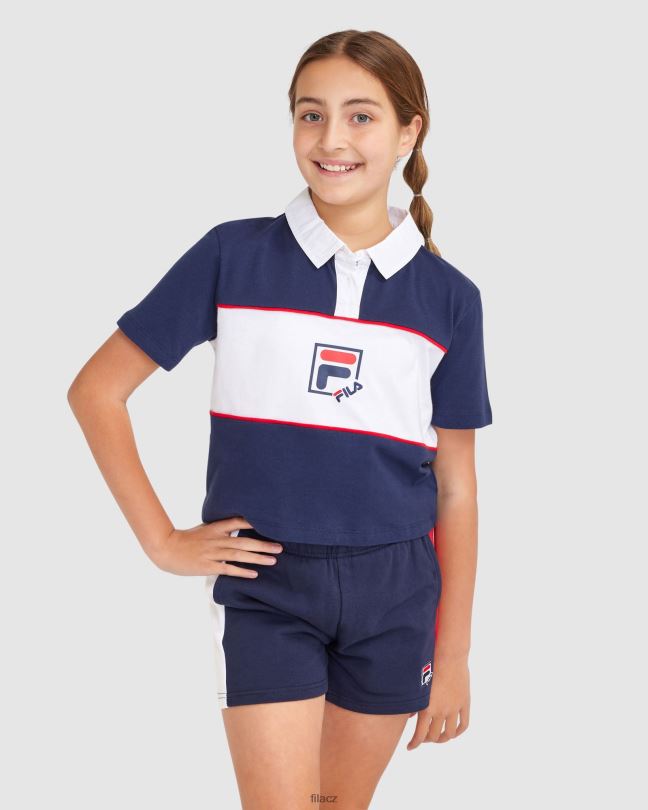 fila nové námořnické dívčí lana polo 0668L3082 nové námořnictvo FILA