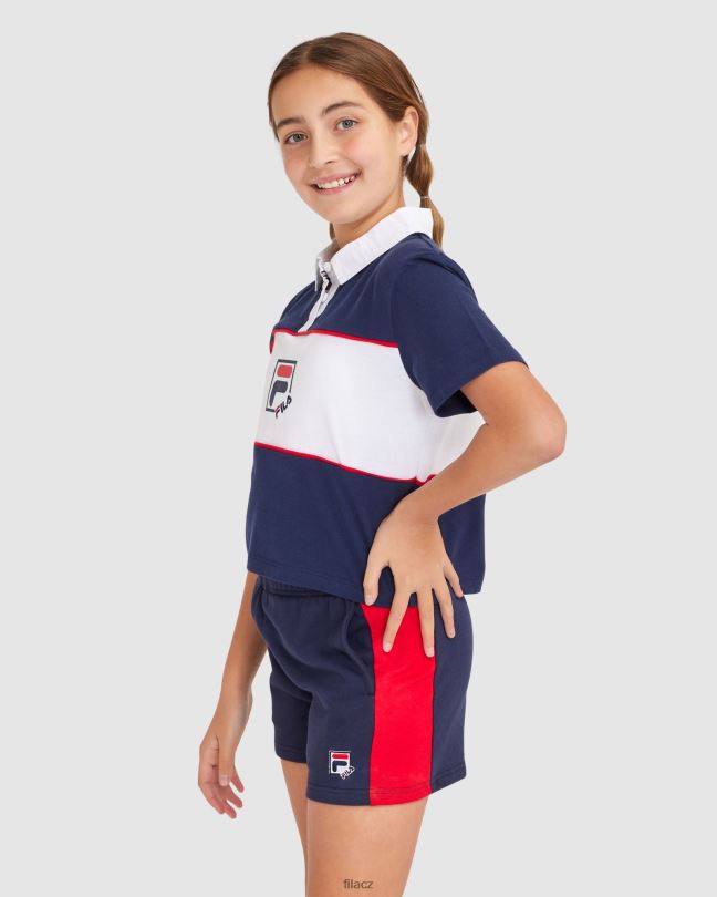 fila nové námořnické dívčí lana polo 0668L3082 nové námořnictvo FILA