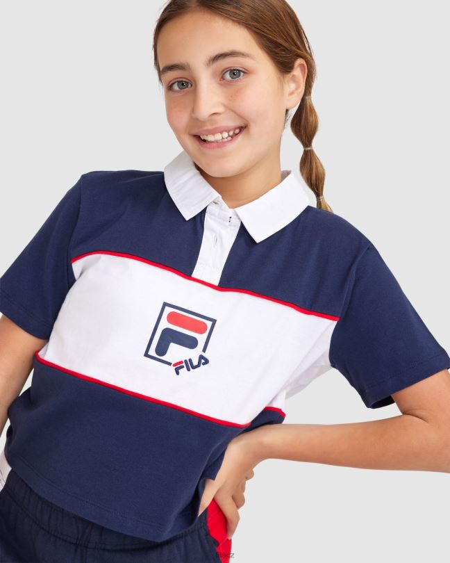 fila nové námořnické dívčí lana polo 0668L3082 nové námořnictvo FILA