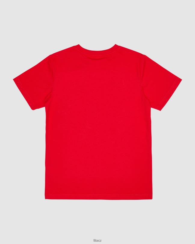 klasické dětské tričko fila červené 0668L3098 Červené FILA