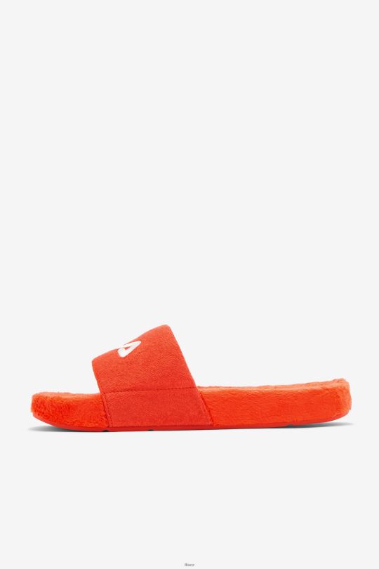cherry tomato/bayou/white fila froté drifter slide 0668L207 cherry rajčátka/bayou/bílá FILA
