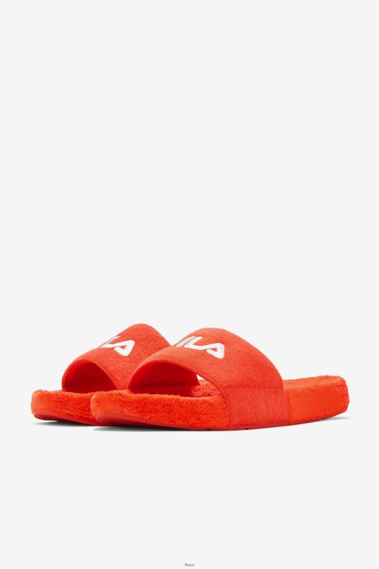cherry tomato/bayou/white fila froté drifter slide 0668L207 cherry rajčátka/bayou/bílá FILA