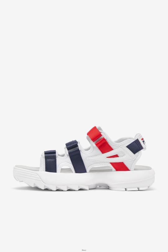 fila pánský disruptor sandál bílá/námořnická/červená 0668L187 bílá/námořnická/červená FILA