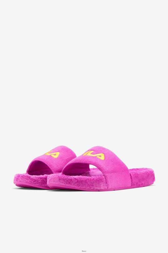 froté drifter slide fila fialová/žlutá/petit four 0668L206 fialová/žlutá/petit four FILA