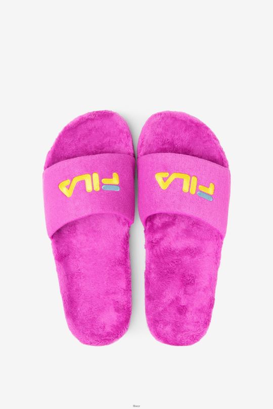 froté drifter slide fila fialová/žlutá/petit four 0668L206 fialová/žlutá/petit four FILA