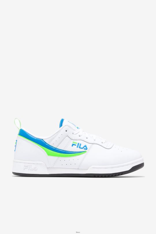 bílá/zelená/černá pánská originální fitness fila 0668L12 bílá/zelená/černá FILA