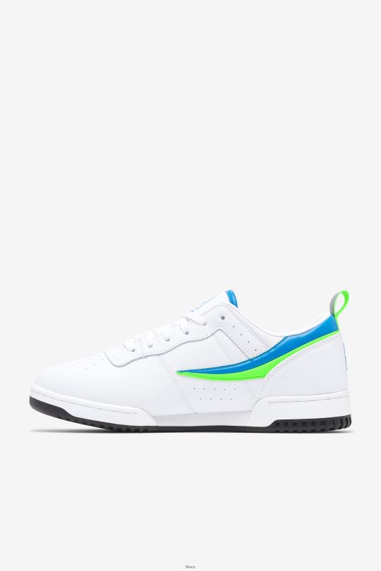 bílá/zelená/černá pánská originální fitness fila 0668L12 bílá/zelená/černá FILA