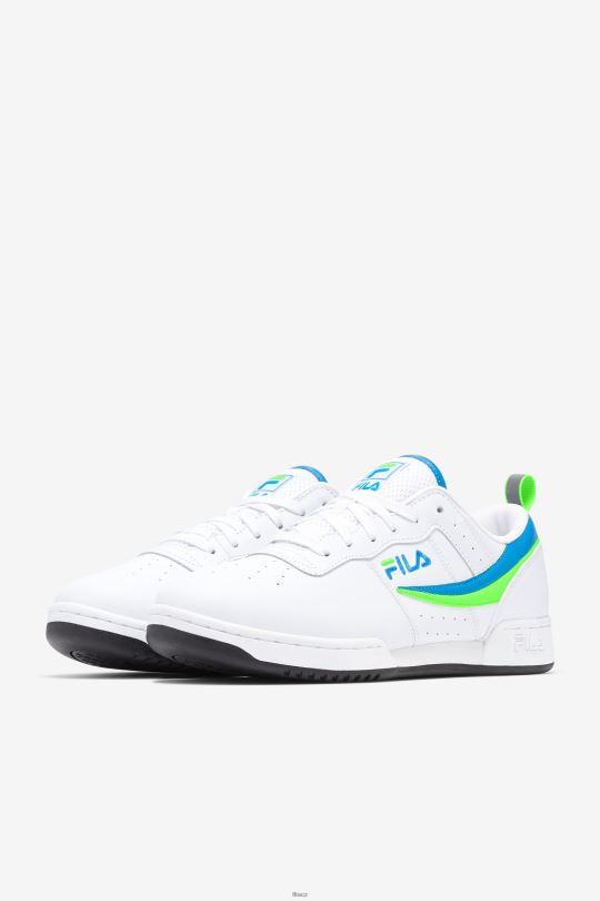 bílá/zelená/černá pánská originální fitness fila 0668L12 bílá/zelená/černá FILA