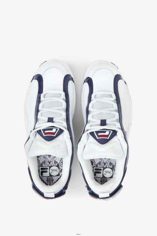 fila bílá/námořnická/červená grant Hill 2 nízké x 2pac '96 reedice 0668L4 bílá/námořnická/červená FILA