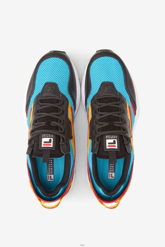 fila bluefish/gold/black pánské r1 runner x barneys 0668L40 modrá rybka/zlatá/černá FILA