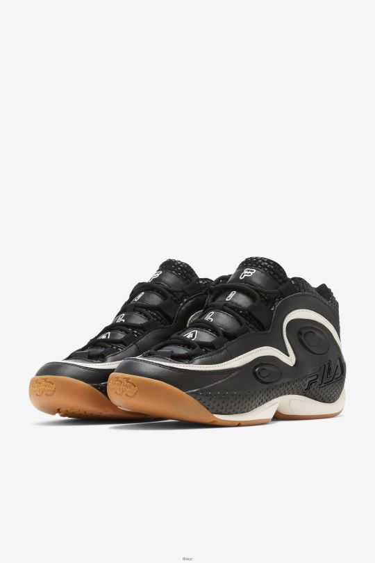 grant hill 3 tkaná fila černá/gardénie/gum 0668L80 černá/gardénie/žvýkačka FILA