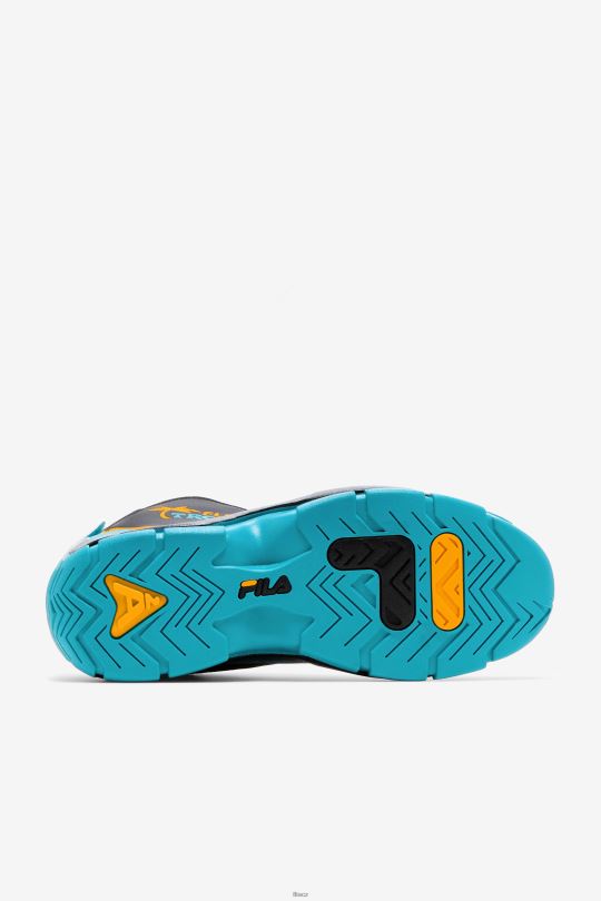 pánský grant kopec 2 x semi-pro fila černá/zelenozelená/zinnia 0668L2 černá/zelenozelená/cínie FILA