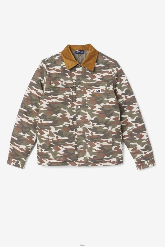 2pac bunda fila camo print/bronzově hnědá 0668L776 camo print/bronzově hnědá FILA