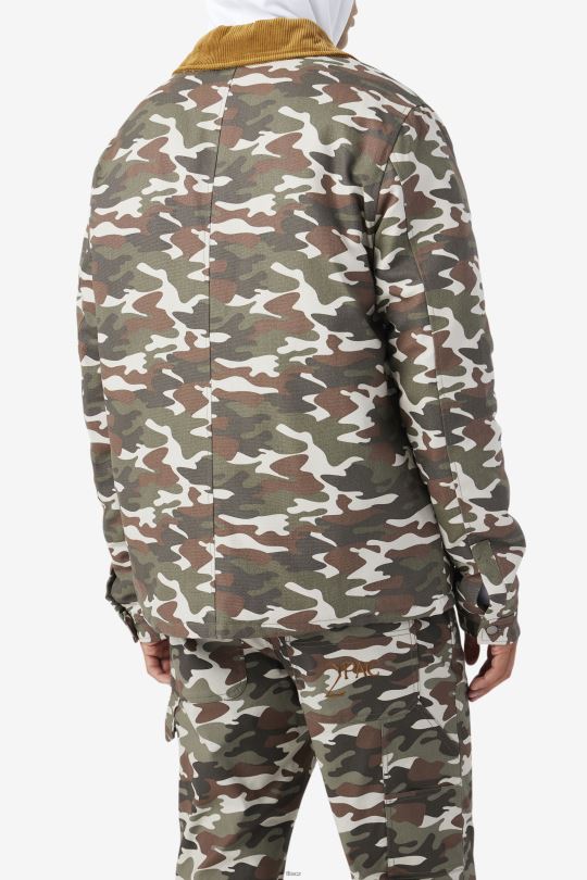 2pac bunda fila camo print/bronzově hnědá 0668L776 camo print/bronzově hnědá FILA
