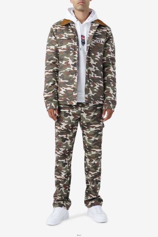 2pac bunda fila camo print/bronzově hnědá 0668L776 camo print/bronzově hnědá FILA
