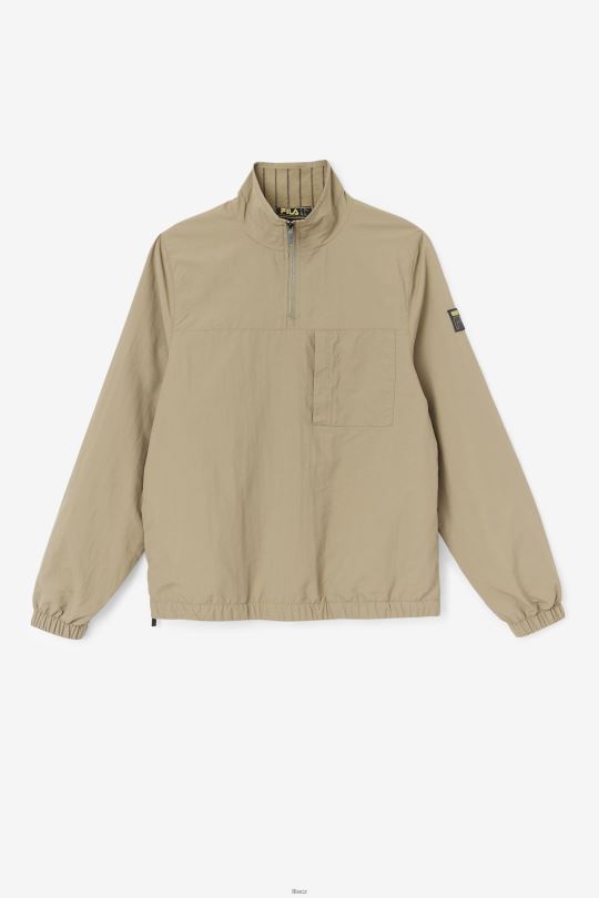 Fila covert zelená magnus 1/4 zipová tepláková bunda 0668L886 skrytá zelená FILA