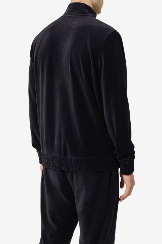 Fila černá o-fit velurová bunda 0668L826 Černá FILA