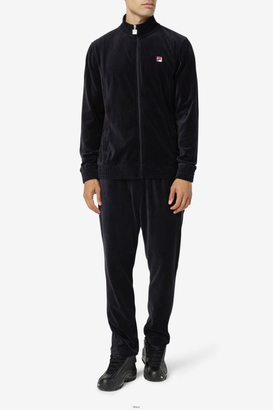 Fila černá o-fit velurová bunda 0668L826 Černá FILA