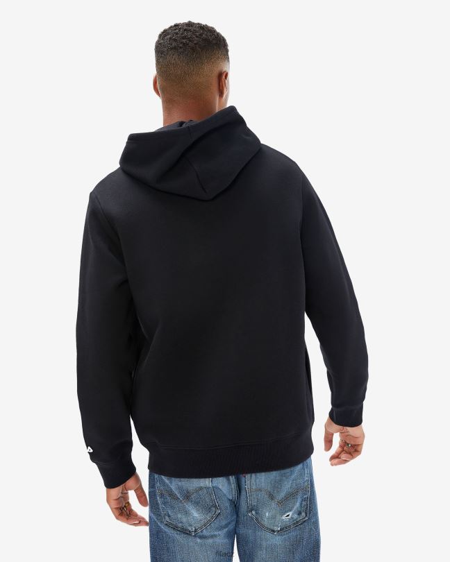 Fila černá unisex odznak 2.0 kapuce na zip 0668L2644 Černá FILA