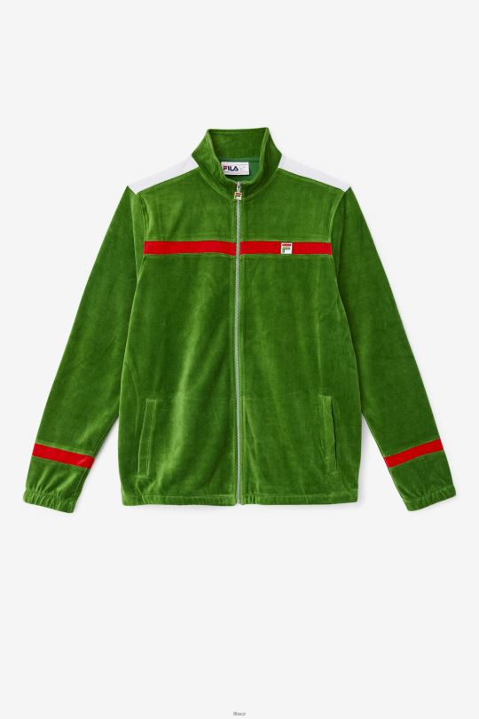 Fila formální zahradní/bílá/červená velurová bunda 0668L844 formální zahrada/bílá/červená FILA