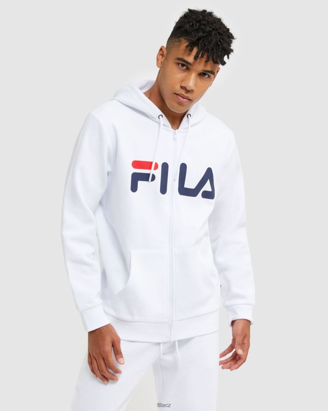 bílá fila klasická unisex bunda na zip 0668L2499 bílý FILA