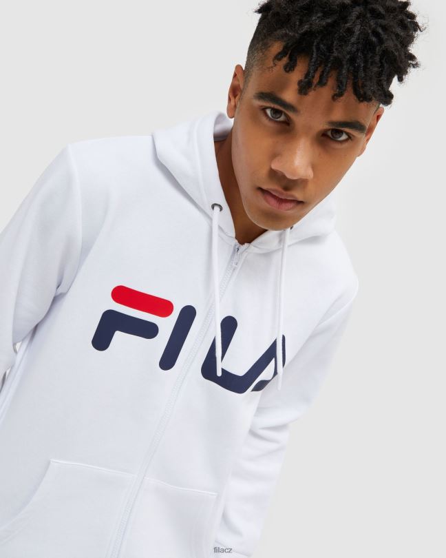 bílá fila klasická unisex bunda na zip 0668L2499 bílý FILA