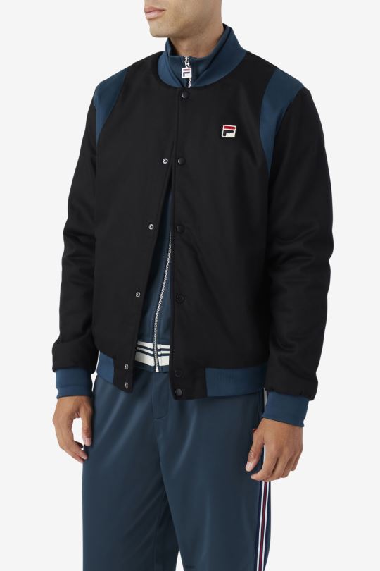black/teal cree bomber fila 0668L774 černá/zelenomodrá FILA