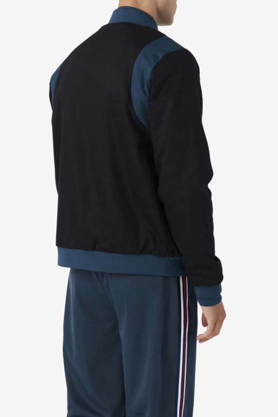 black/teal cree bomber fila 0668L774 černá/zelenomodrá FILA