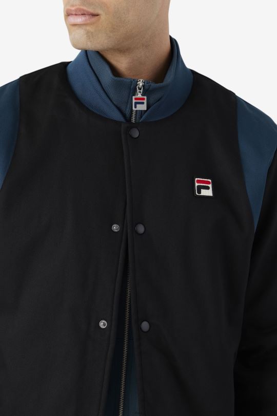 black/teal cree bomber fila 0668L774 černá/zelenomodrá FILA