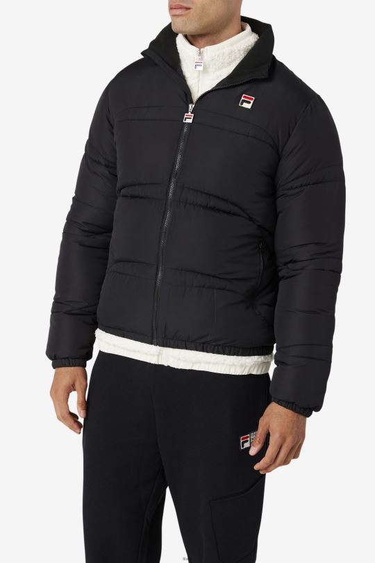 elias puffer jacket černá fila 0668L797 Černá FILA