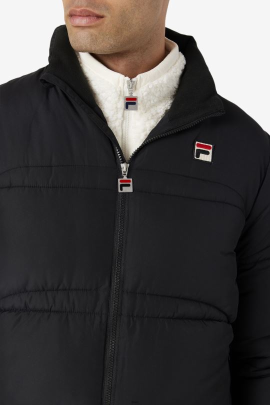 elias puffer jacket černá fila 0668L797 Černá FILA