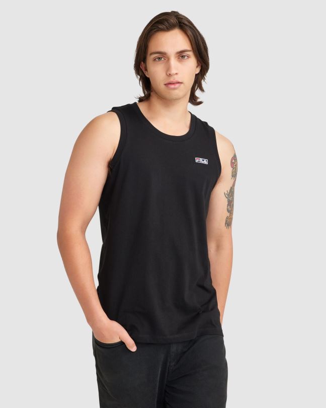 černé pánské cian tank fila 0668L2346 Černá FILA