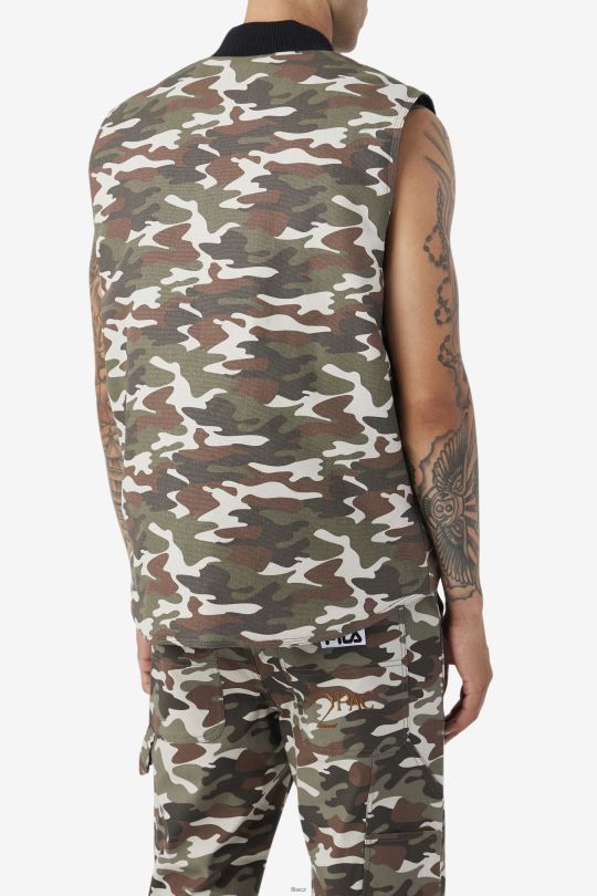 fila camo print/černá 2pac vesta 0668L778 camo print/černá FILA
