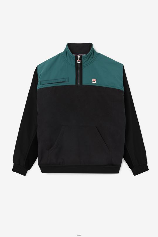 fila černá/červnový bug/zlatá záře fleecová bunda francisco 0668L796 černá/červnová broučka/zlatá záře FILA