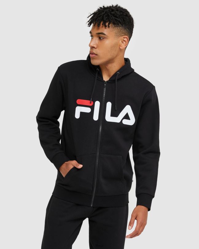 fila klasická unisex bunda na zip černá 0668L2461 Černá FILA