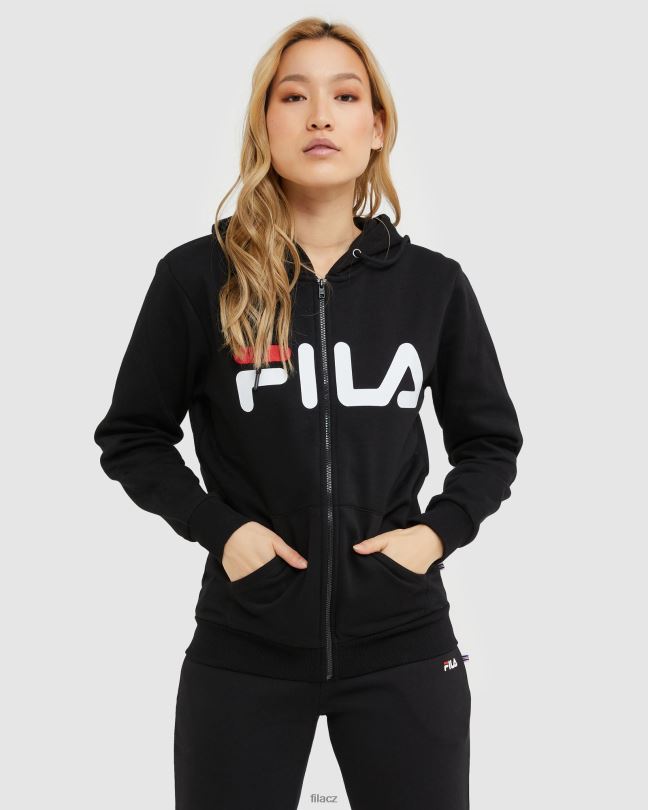 fila klasická unisex bunda na zip černá 0668L2461 Černá FILA