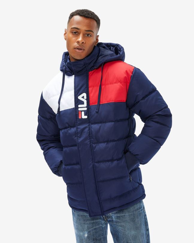fila new navy pánská castilo puff bunda 0668L2452 nové námořnictvo FILA