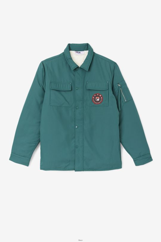 fila nile shacket junebug/bílá 0668L799 červeň/bílá FILA