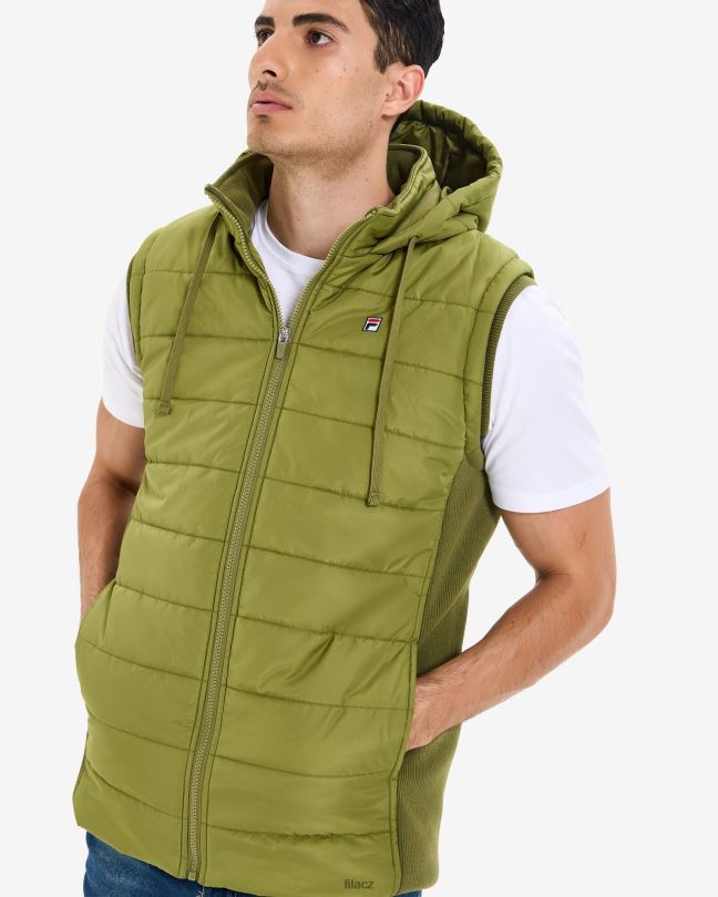 fila olivová pánská julio puff vesta 0668L2650 olivový FILA