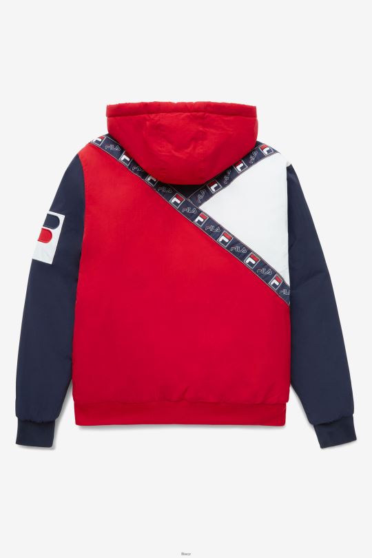 fila p1 fila tech bunda červená/peacoat/white 0668L787 červená/povlak/bílá FILA