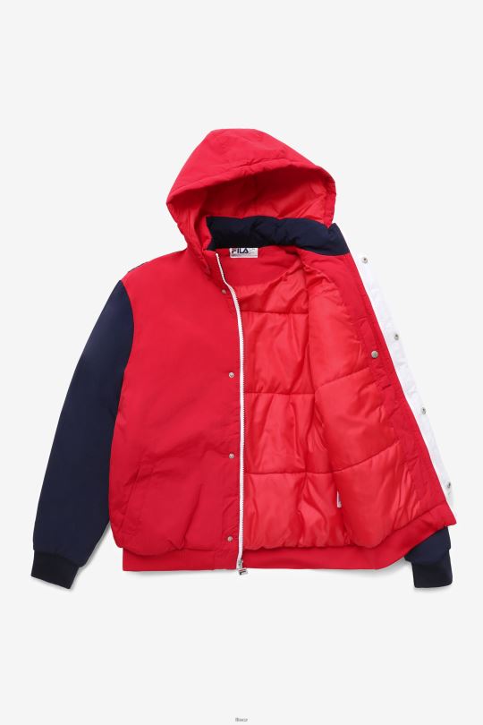 fila p1 fila tech bunda červená/peacoat/white 0668L787 červená/povlak/bílá FILA