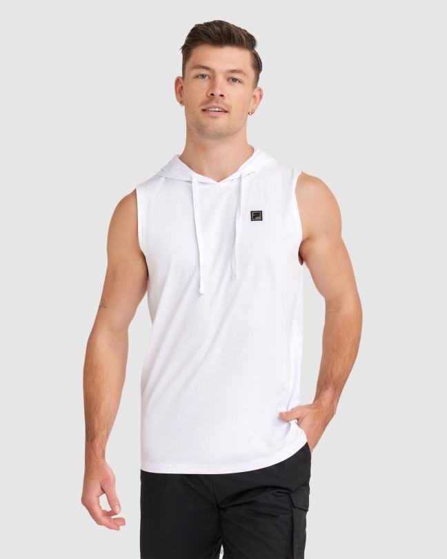 fila pánské blake tílko s kapucí bílé 0668L2425 bílý FILA